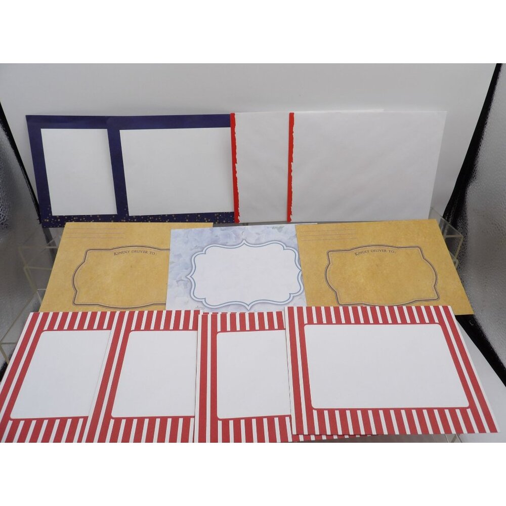 Bordered Edge Envelopes Lot of 11, Some Duplicates Measures 7x5 inches